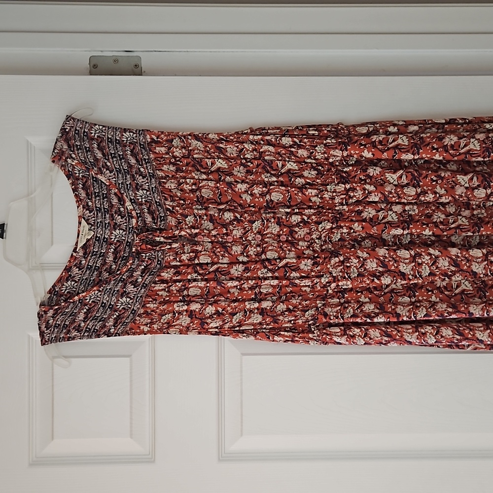 LUCKY BRAND, Sleeveless Floral Maxi Dress. Size XL